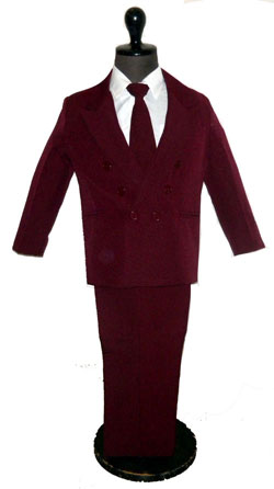 burgundy suit