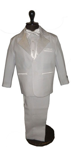 white single breast tuxedo