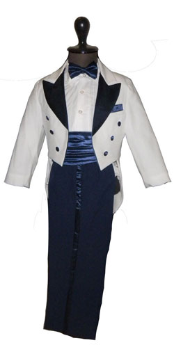 102-white navy blue tuxedo