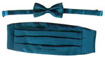 202-teal blue Tie Set