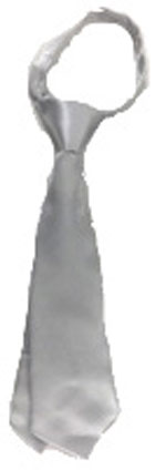 204-silver neck tie