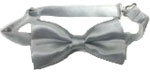 208-silver Bow Tie