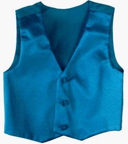 209-teal blue vest